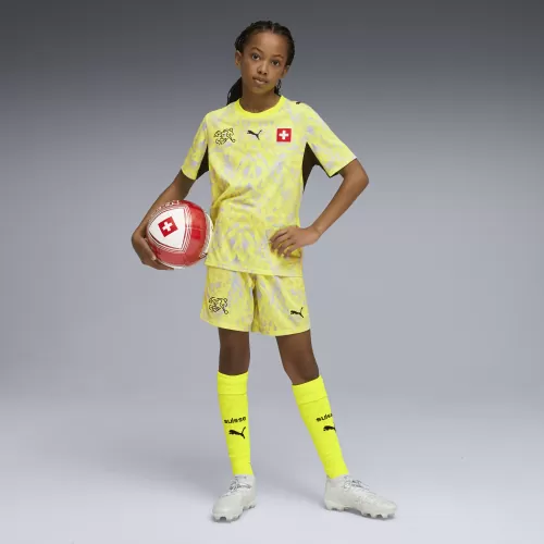 Schweiz Torwart Kinder WM Shorts Gelb - 2026